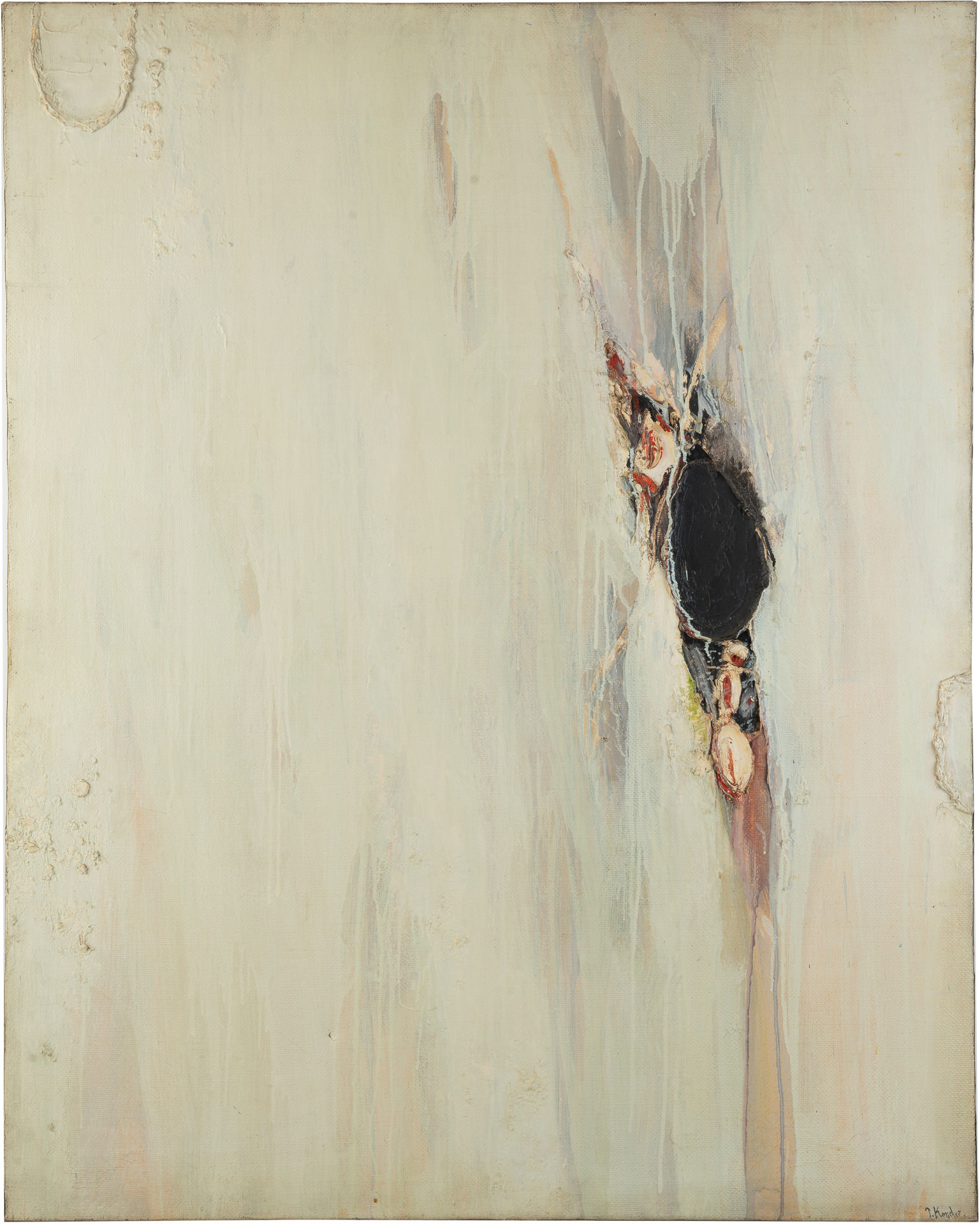 近藤竜男〈Untitled〉, 油彩・カンヴァス, 127.0×102.2, エミリー・ロウ受賞展, 1961