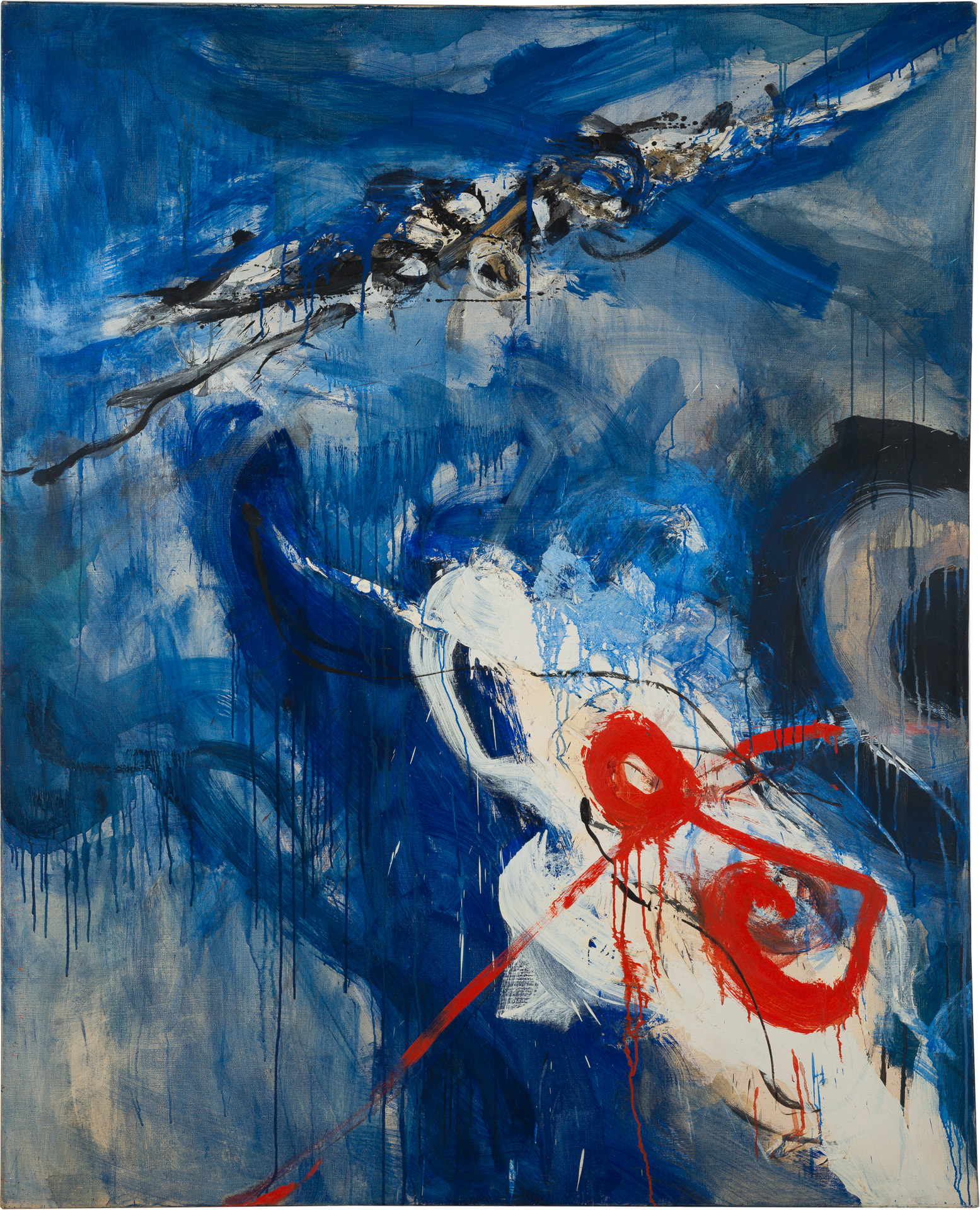 近藤竜男〈Work〉, 油彩・カンヴァス, 162.4×130.2, 1961