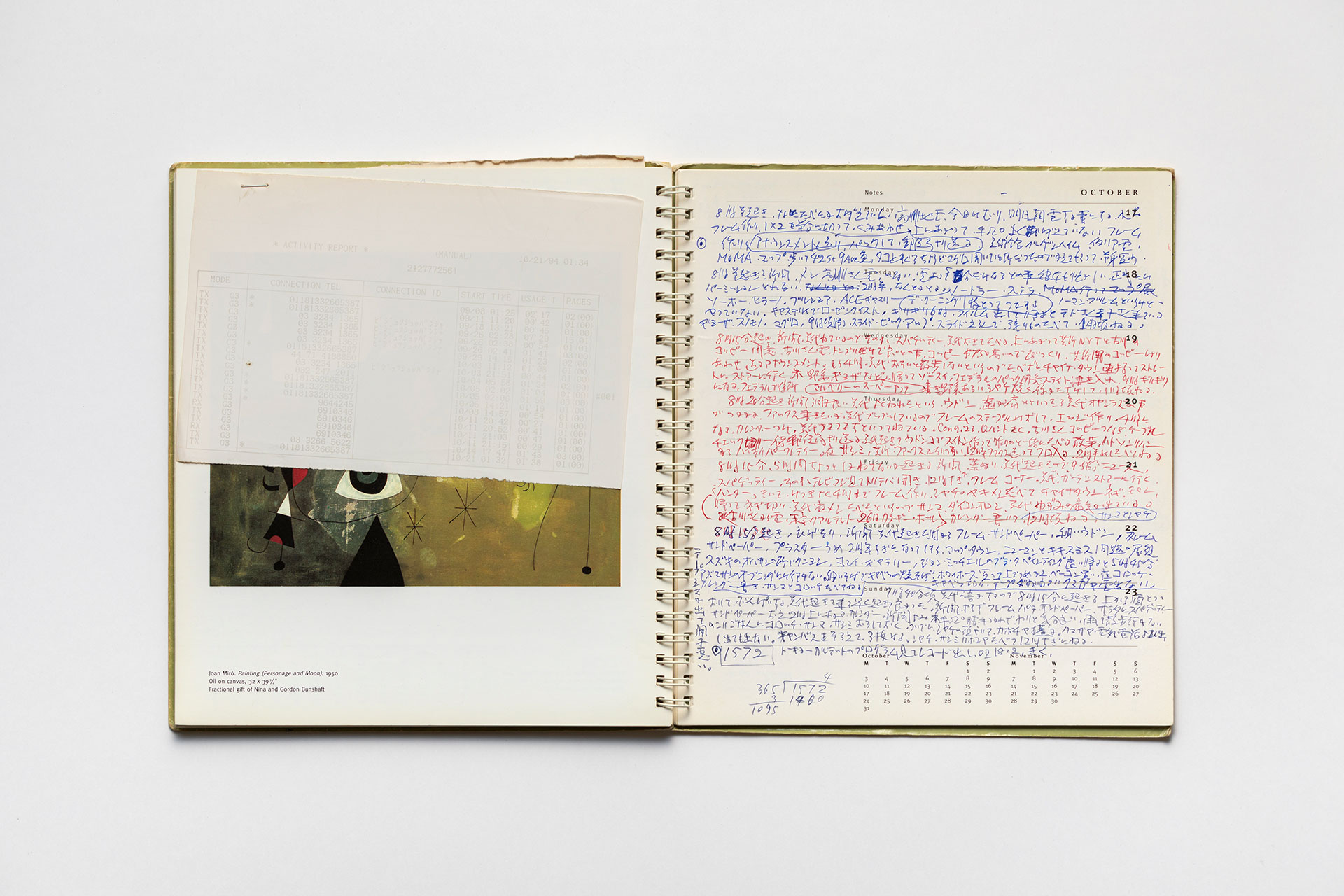 日記, 1994.1.3–1995.1.1