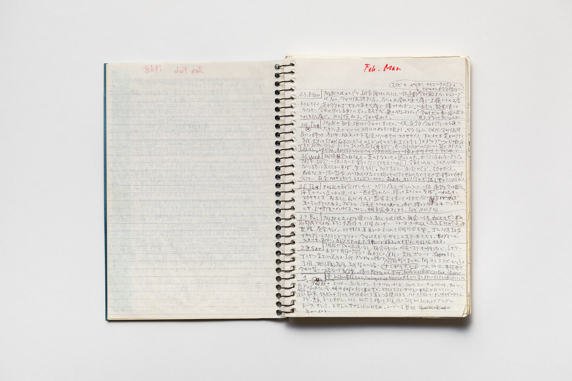 日記, 1998.1.5–1999.12.12