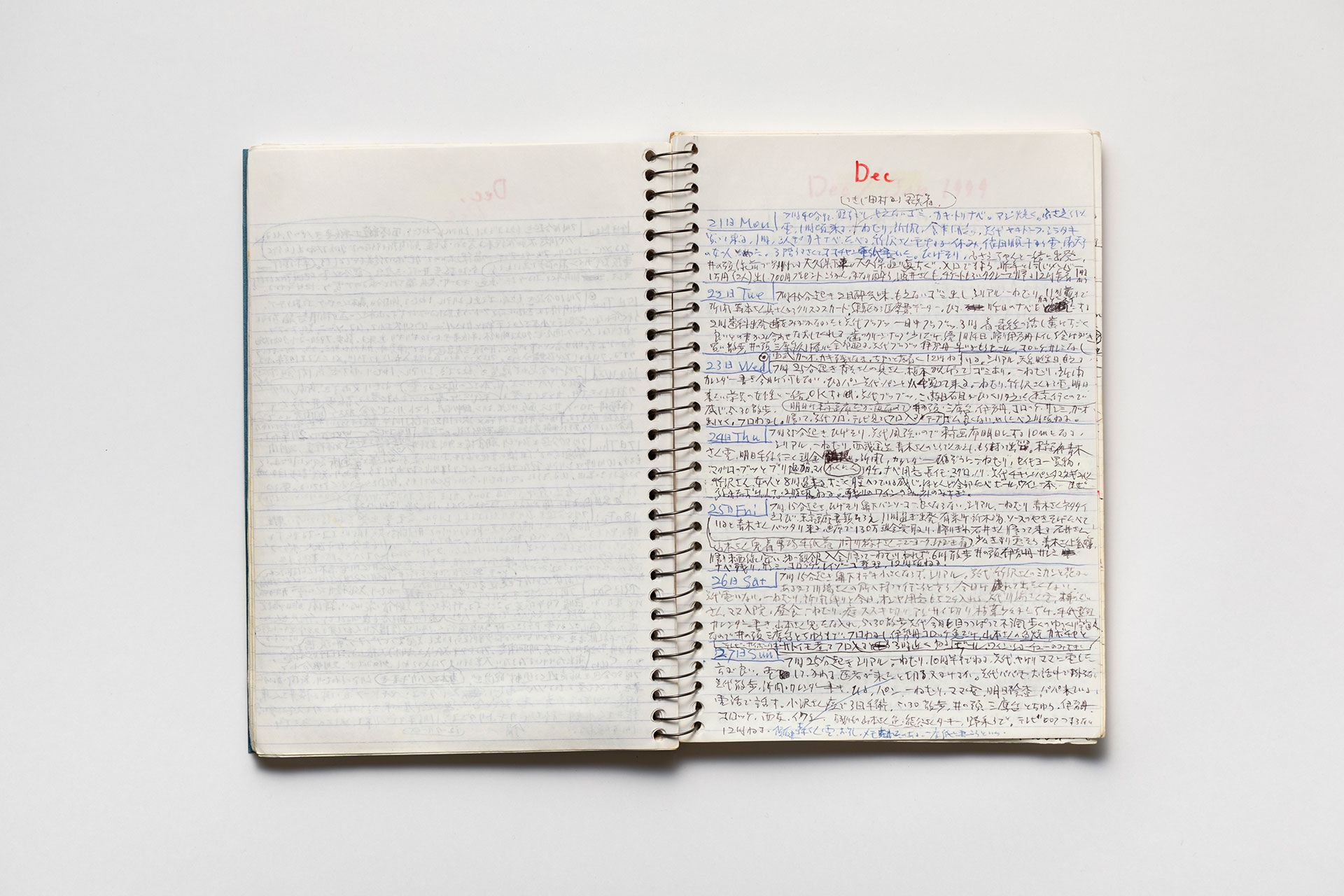 日記, 1998.1.5–1999.12.12