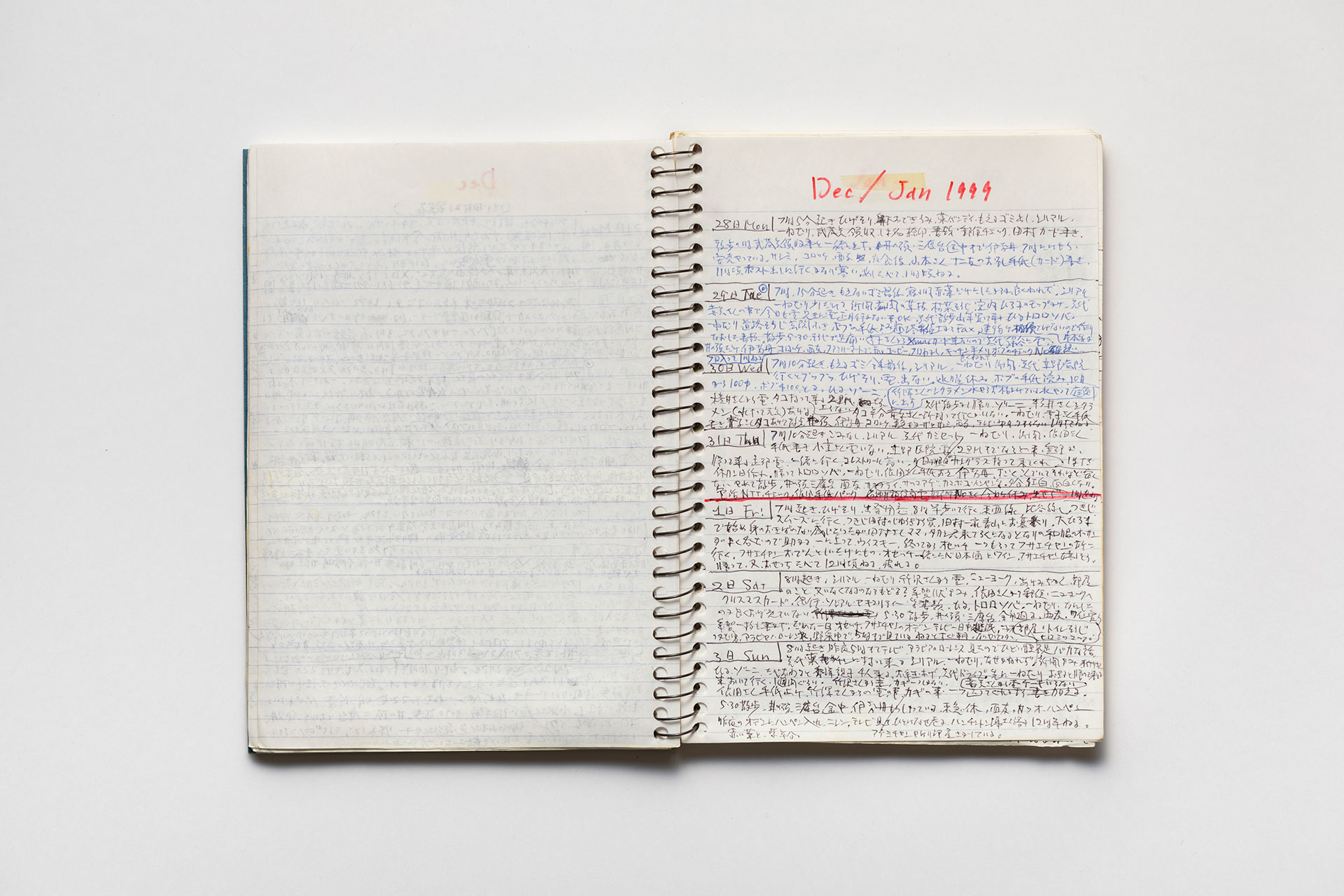 日記, 1998.1.5–1999.12.12