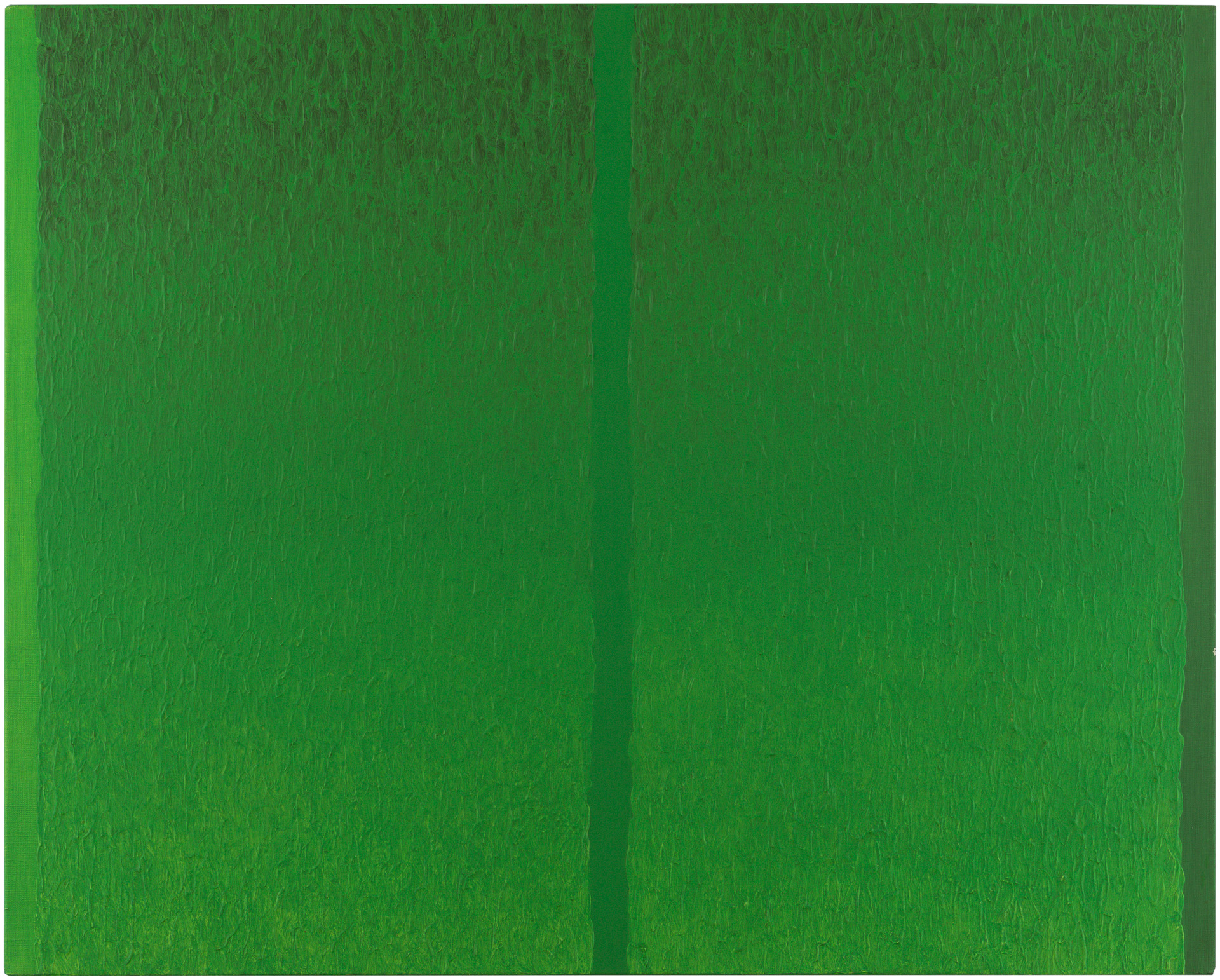 近藤竜男〈Green Painting No.4〉, 73.0×90.0, 1974