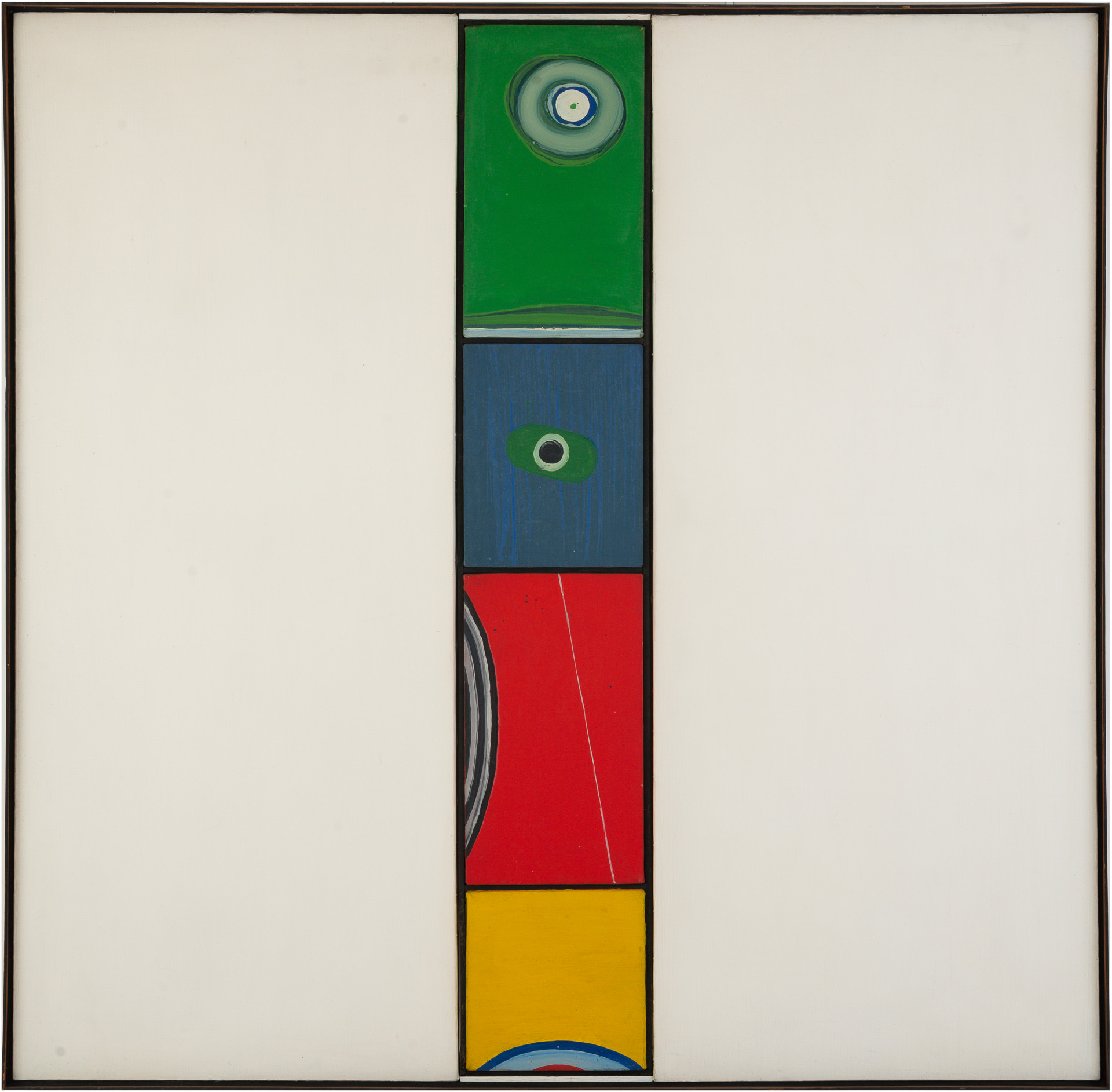 近藤竜男〈Work 64-9〉, 油彩・アクリル・カンヴァス, 124.2×126.6, 1964