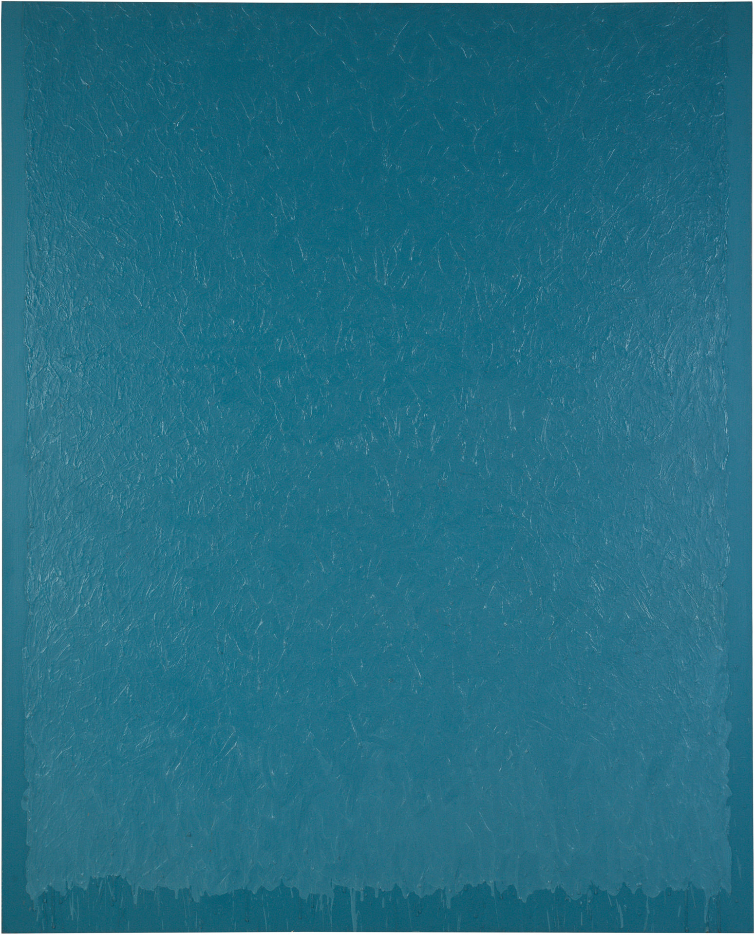 近藤竜男〈Blue Painting N.77〉, 油彩・カンヴァス, （261.3×184.3）, 1977