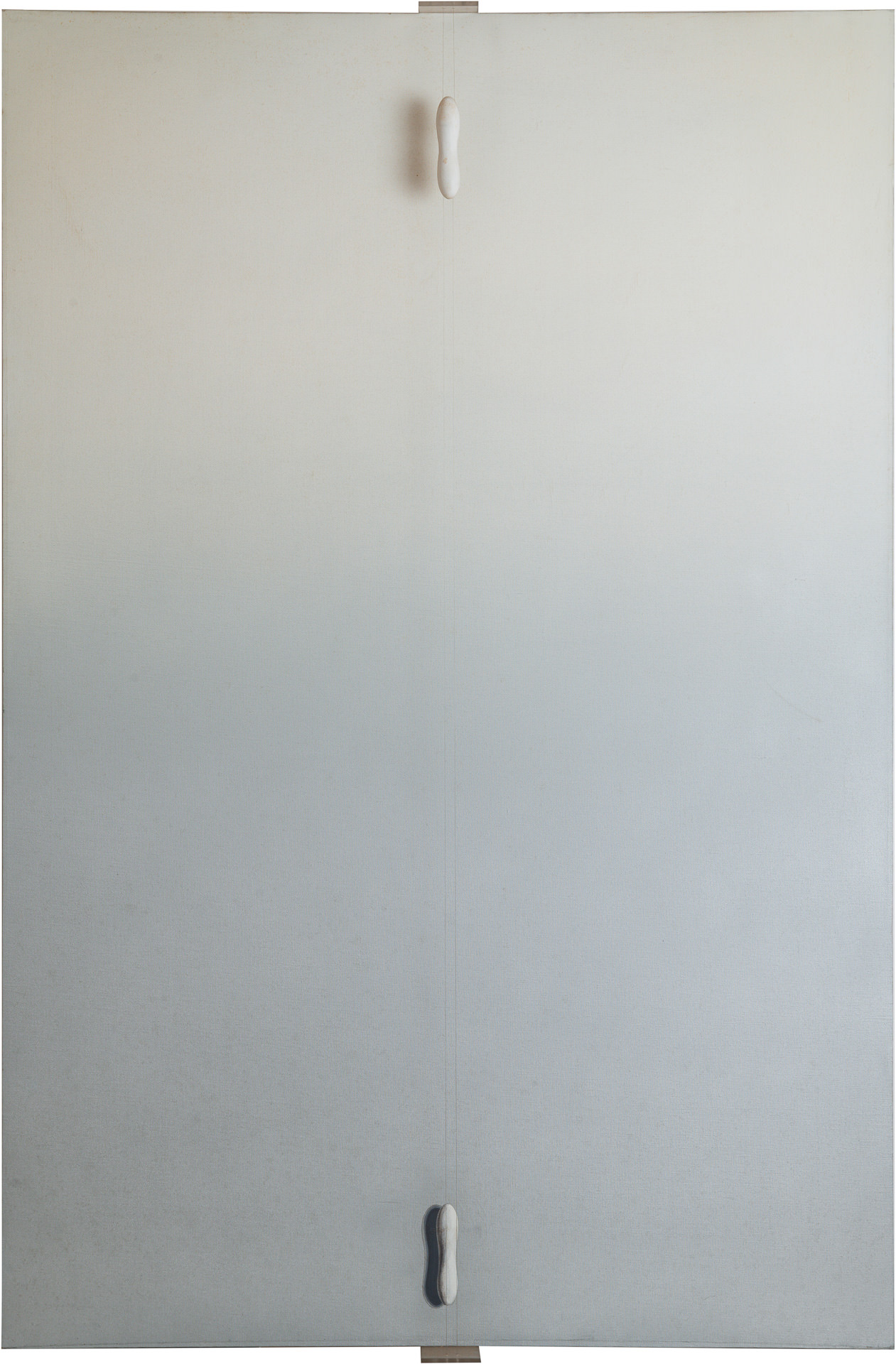 近藤竜男〈68-1-N〉, アクリル・カンヴァス・木・ナイロン紐・ラッカー他, 168.5×112.7, 戦後美術の軌跡5（東京画廊）, 1968