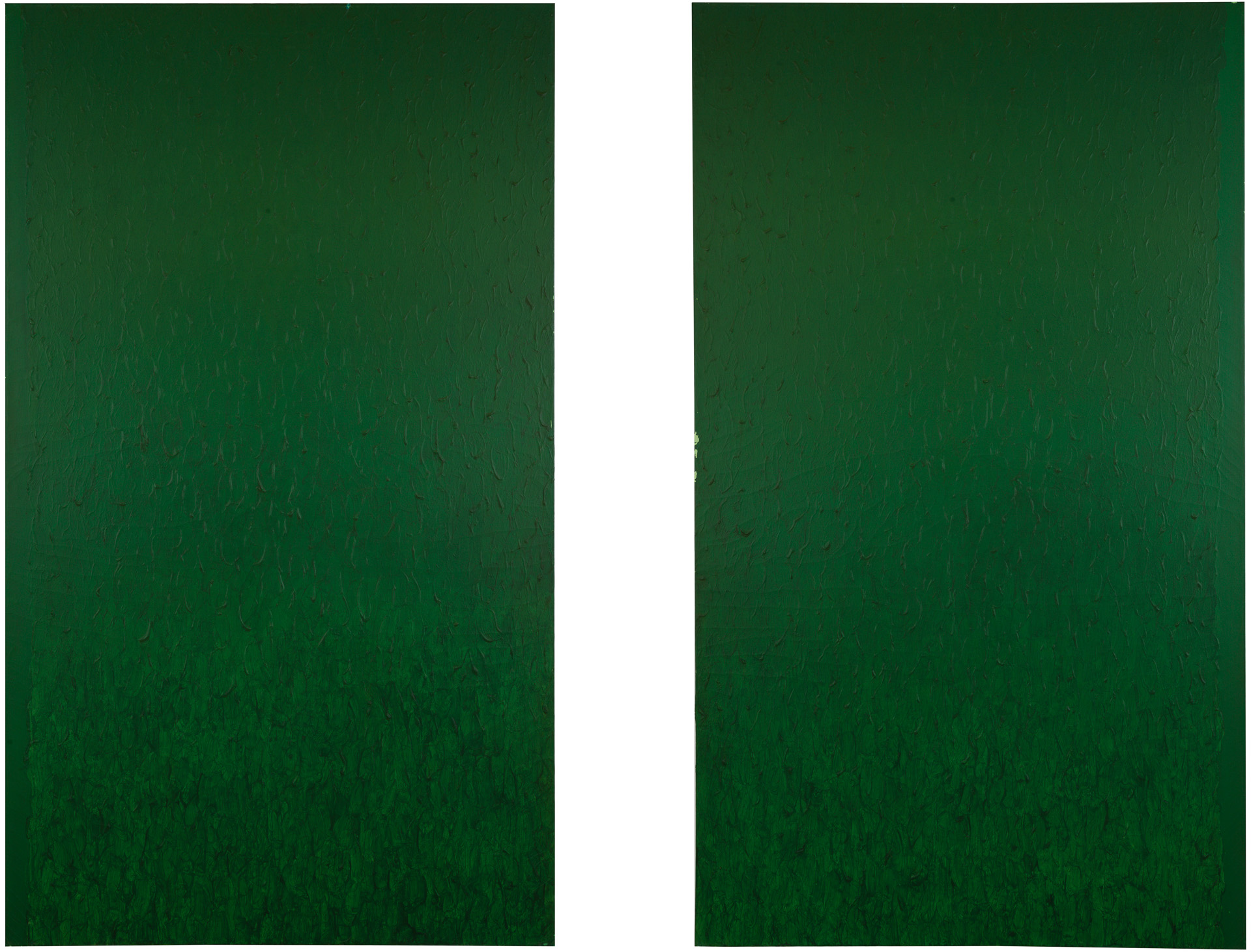 近藤竜男〈Green Painting No.8〉, 油彩・カンヴァス, 183.5×215.0, 1973