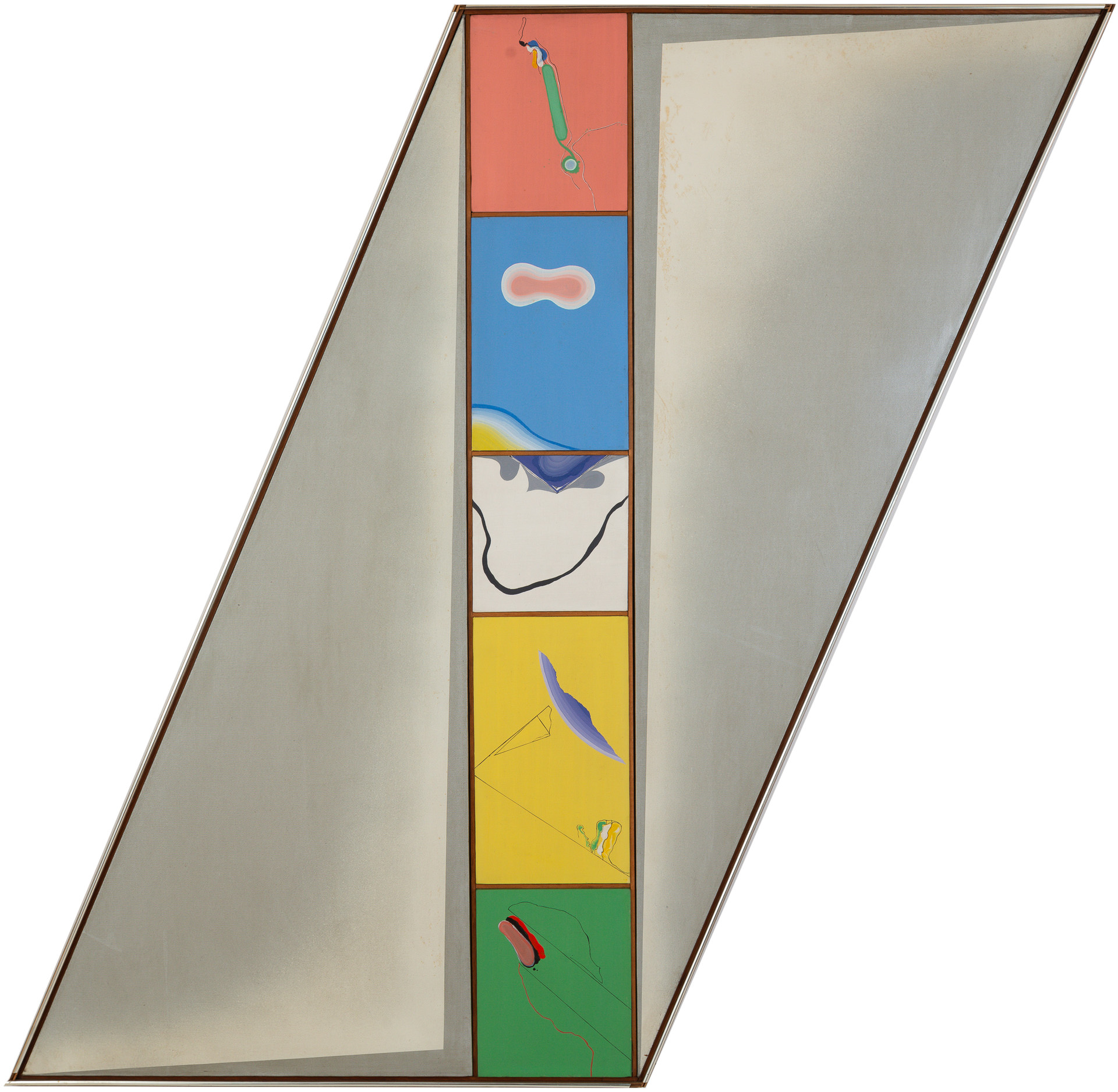近藤竜男〈66.N.21〉, 油彩・アクリル・カンヴァス, 142.3×145.2, 1966