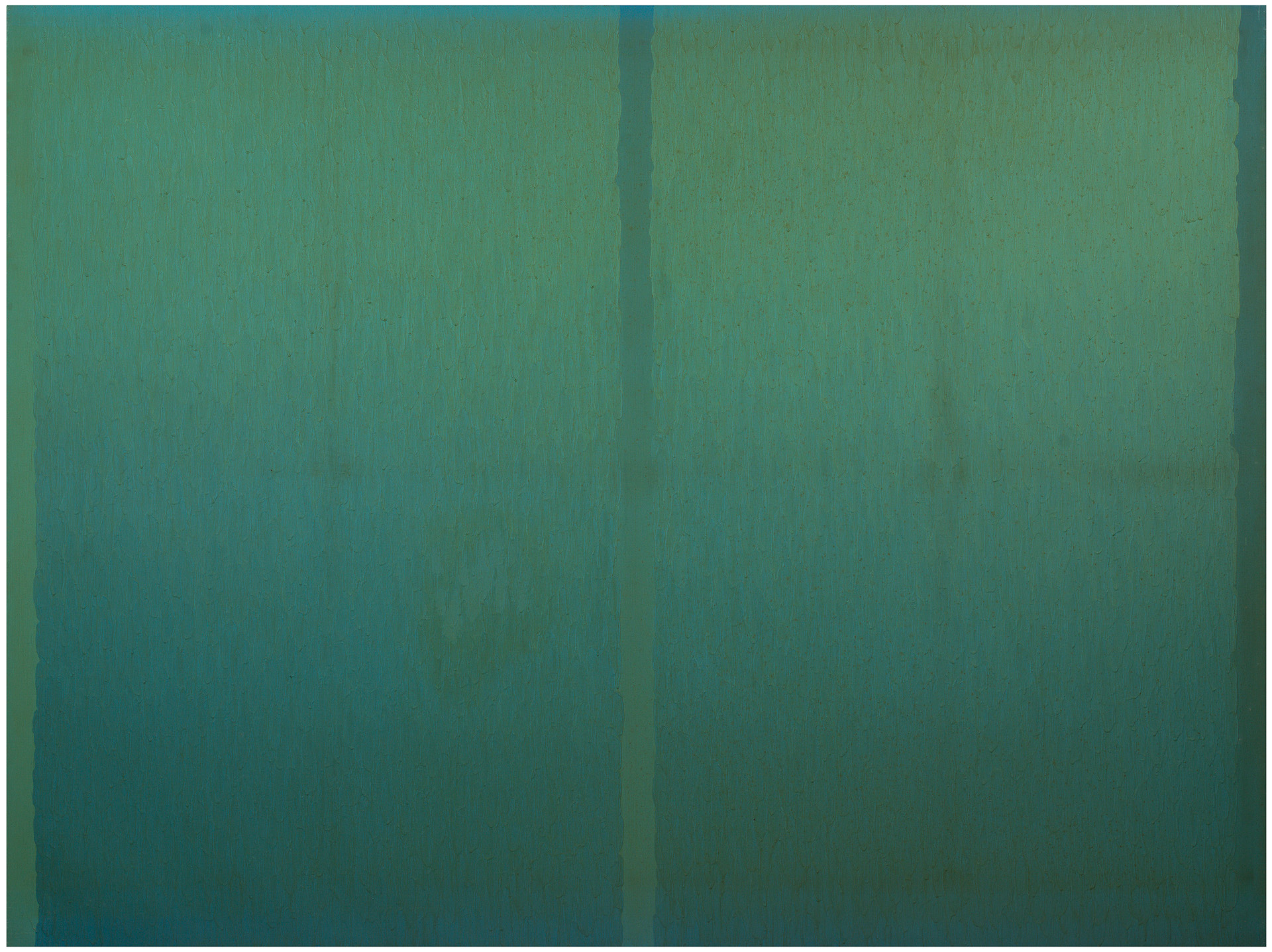 近藤竜男〈Blue Painting No.3〉, 油彩・カンヴァス, 194.0×258.5, 1973