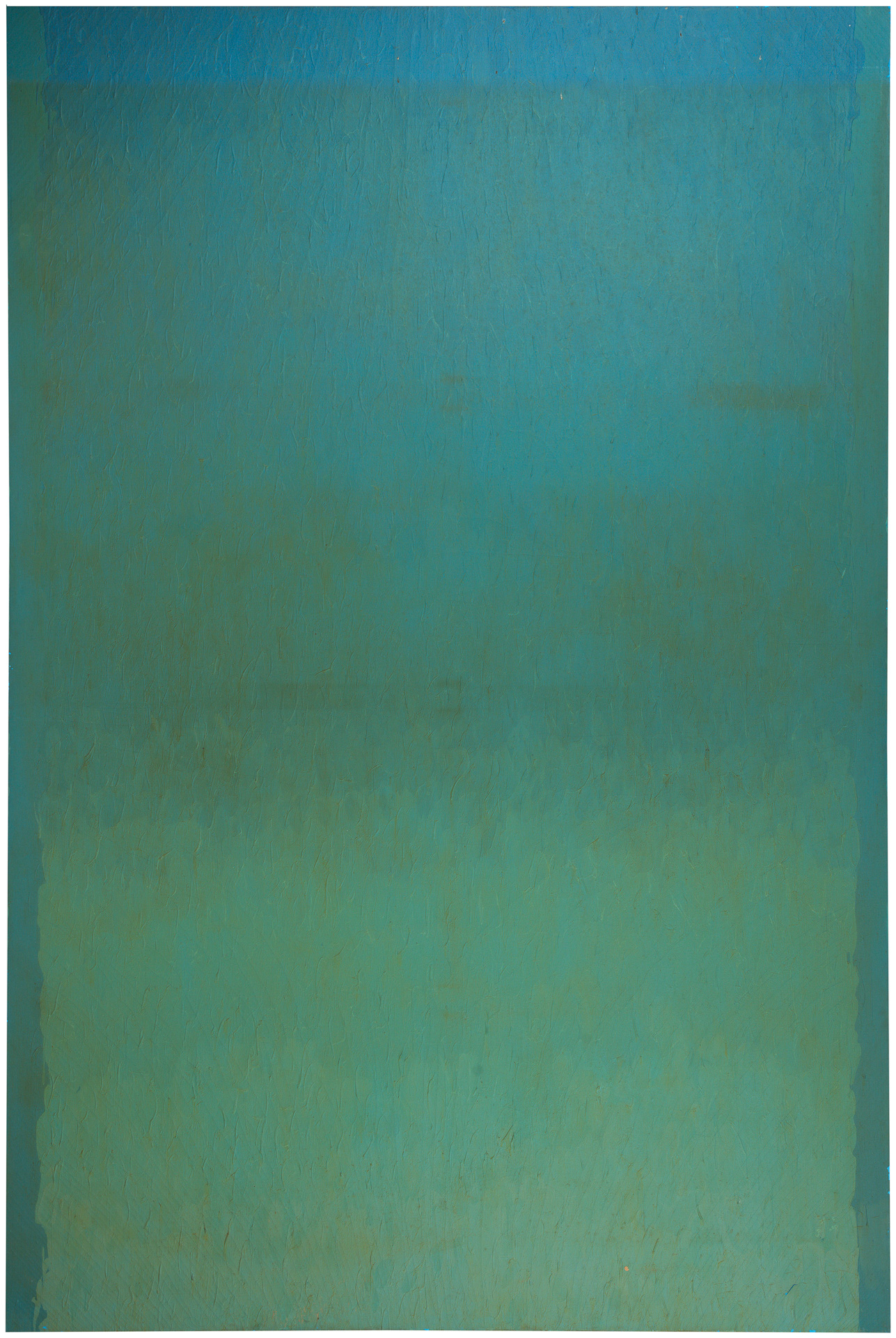 近藤竜男〈Blue Painting No.4〉, 油彩・カンヴァス, 274.2×183.0, 1973