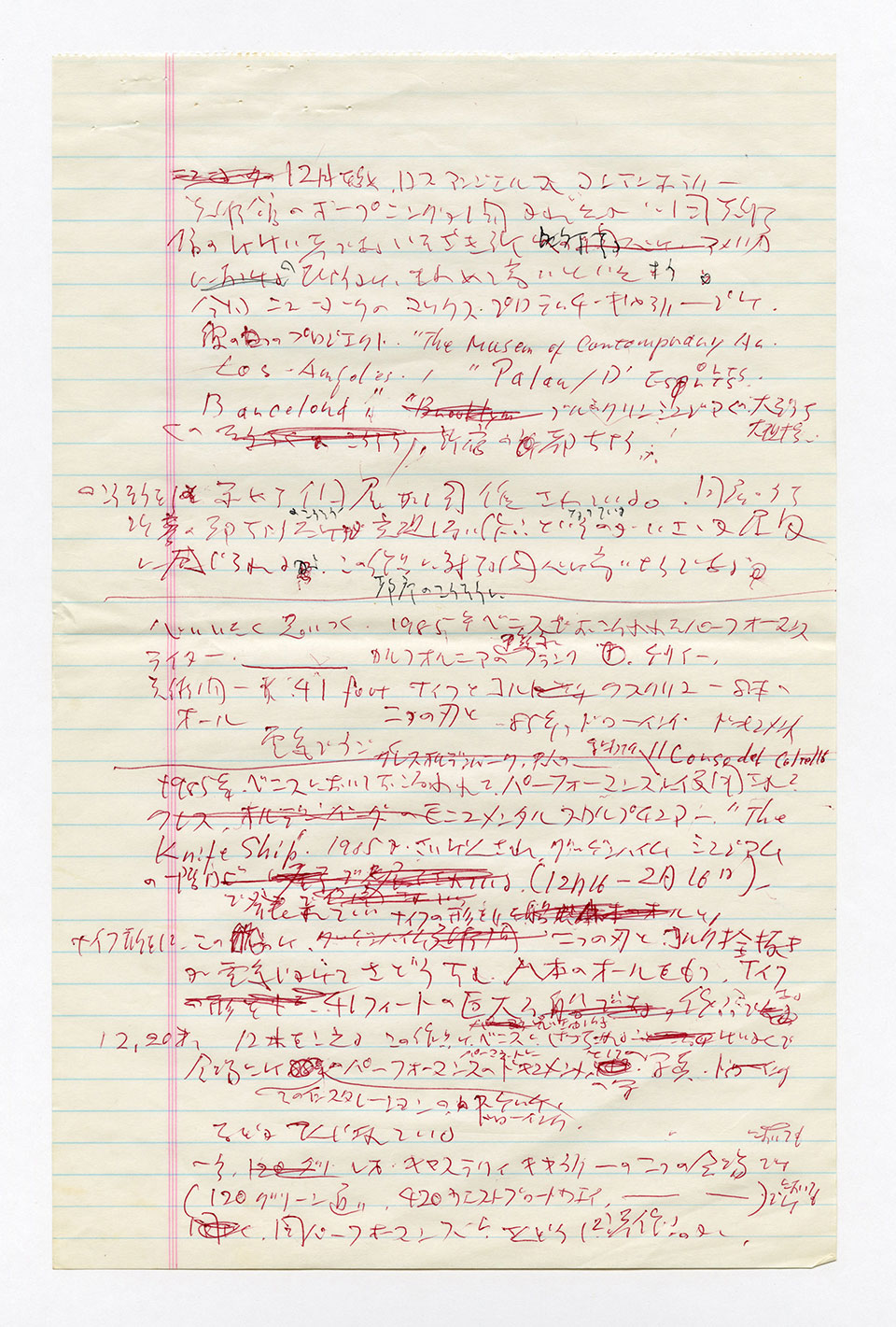 寄稿文, 芸術新潮 ワールド・スナップ欄 1987年2月号