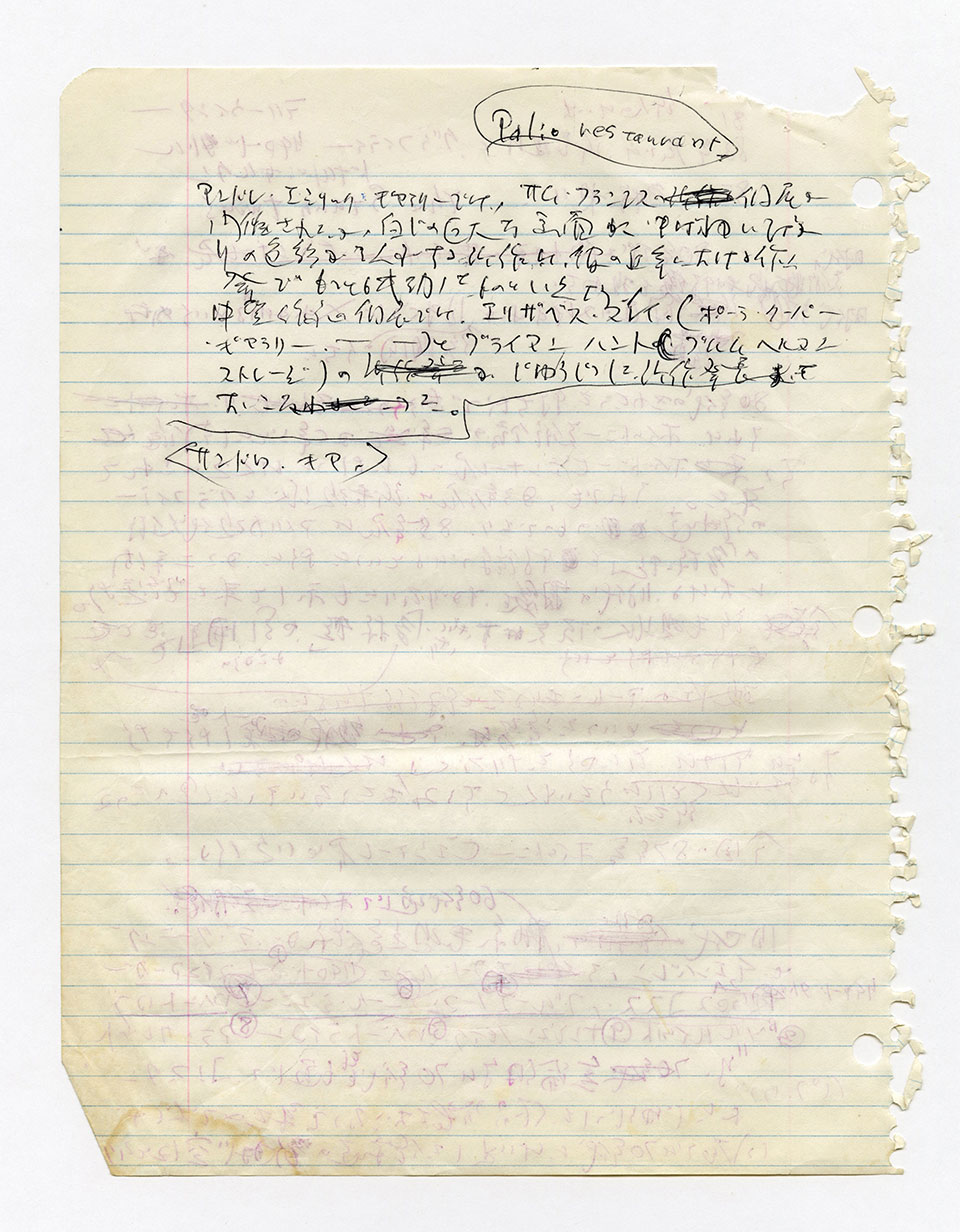 寄稿文, 芸術新潮 ワールド・スナップ欄 1987年7月号