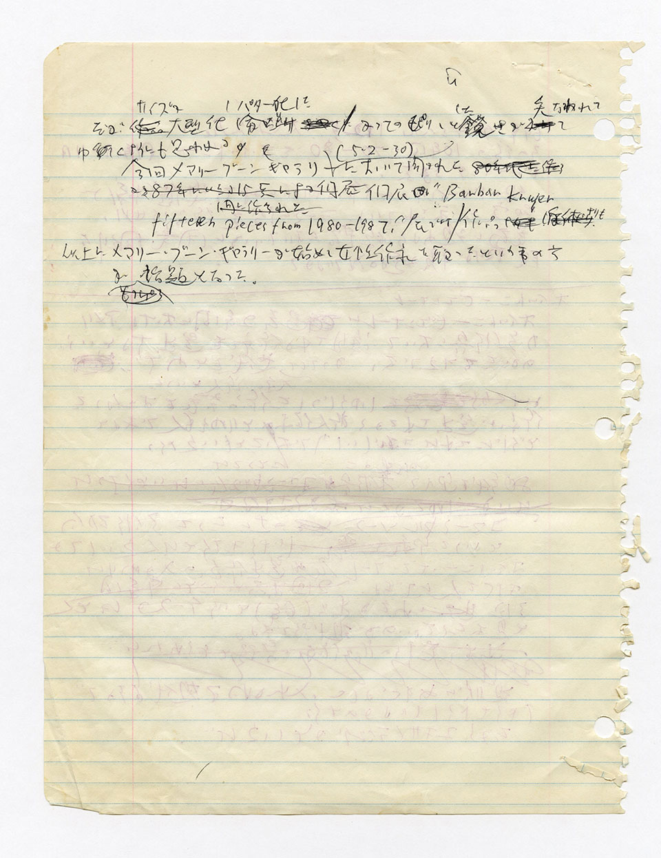 寄稿文, 芸術新潮 ワールド・スナップ欄 1987年7月号