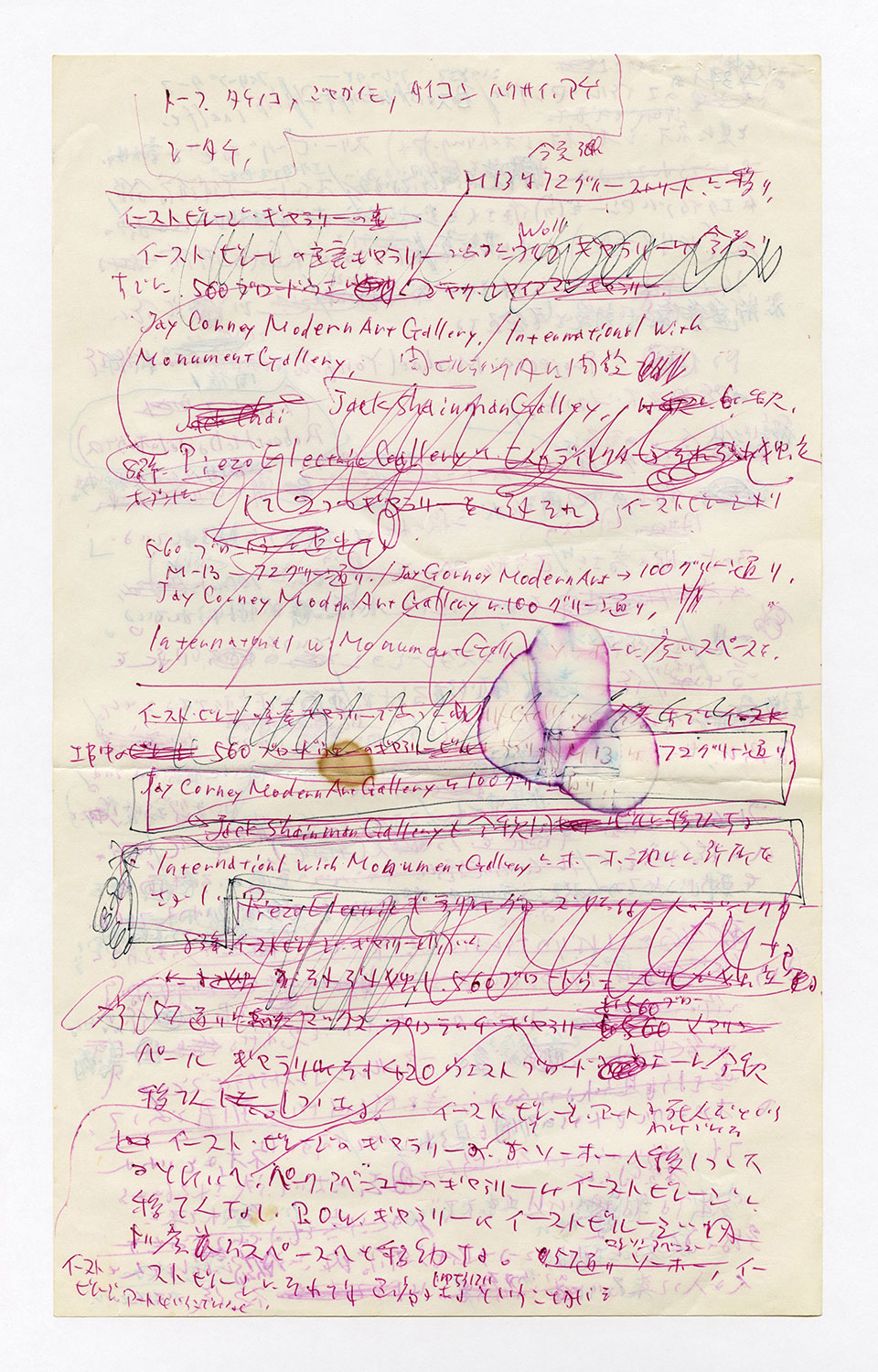 寄稿文, 芸術新潮 ワールド・スナップ欄 1987年11月号