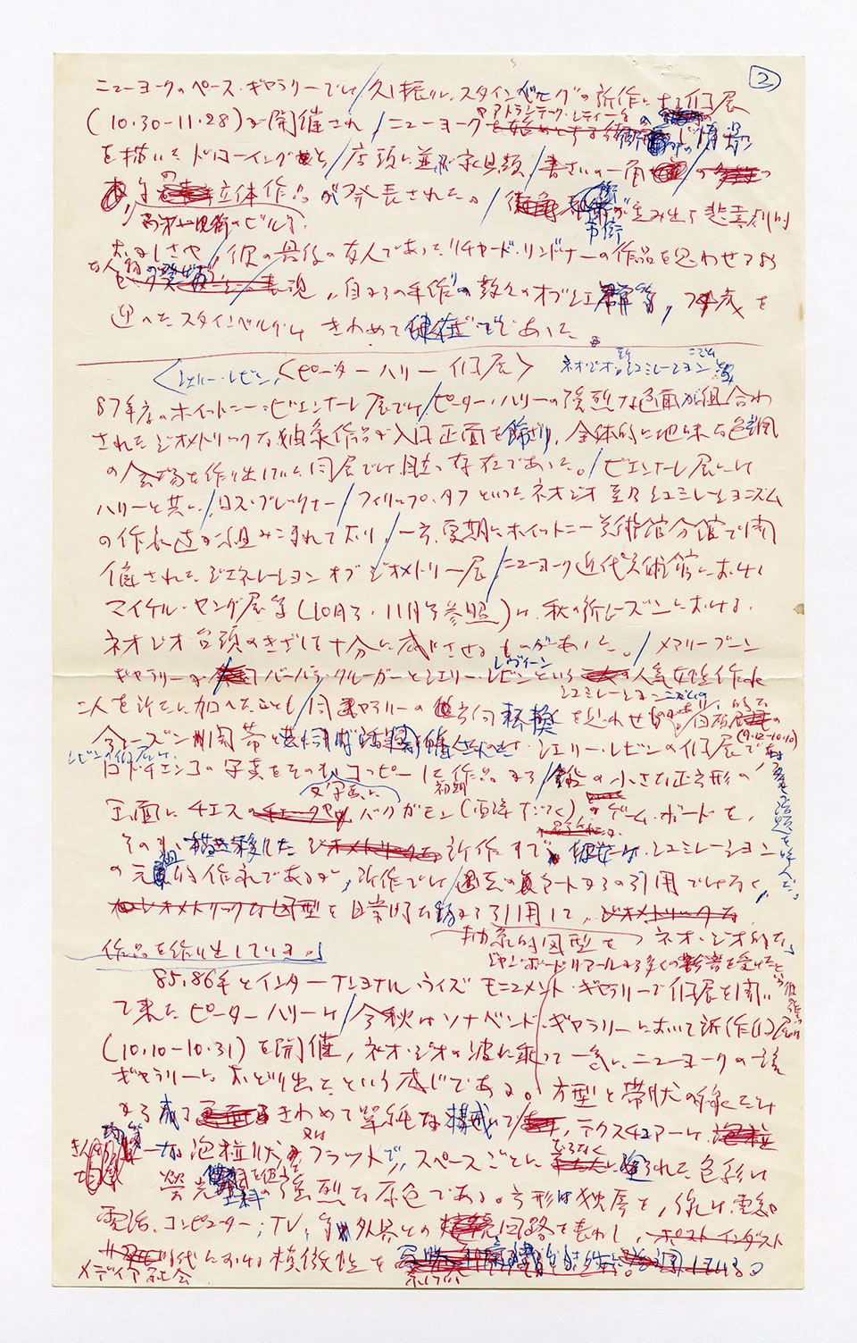 寄稿文, 芸術新潮 ワールド・スナップ欄 1988年1月号