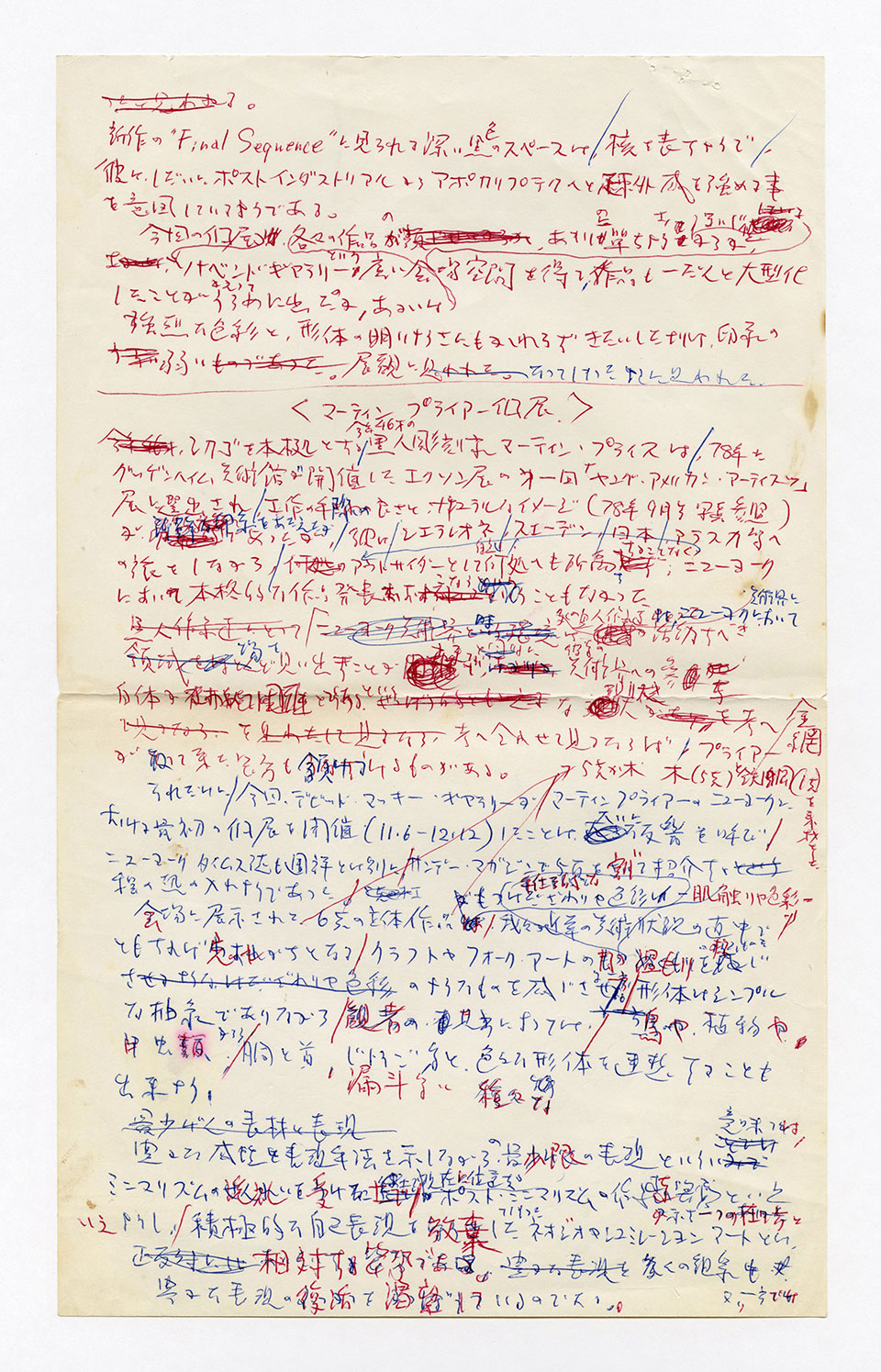 寄稿文, 芸術新潮 ワールド・スナップ欄 1988年1月号