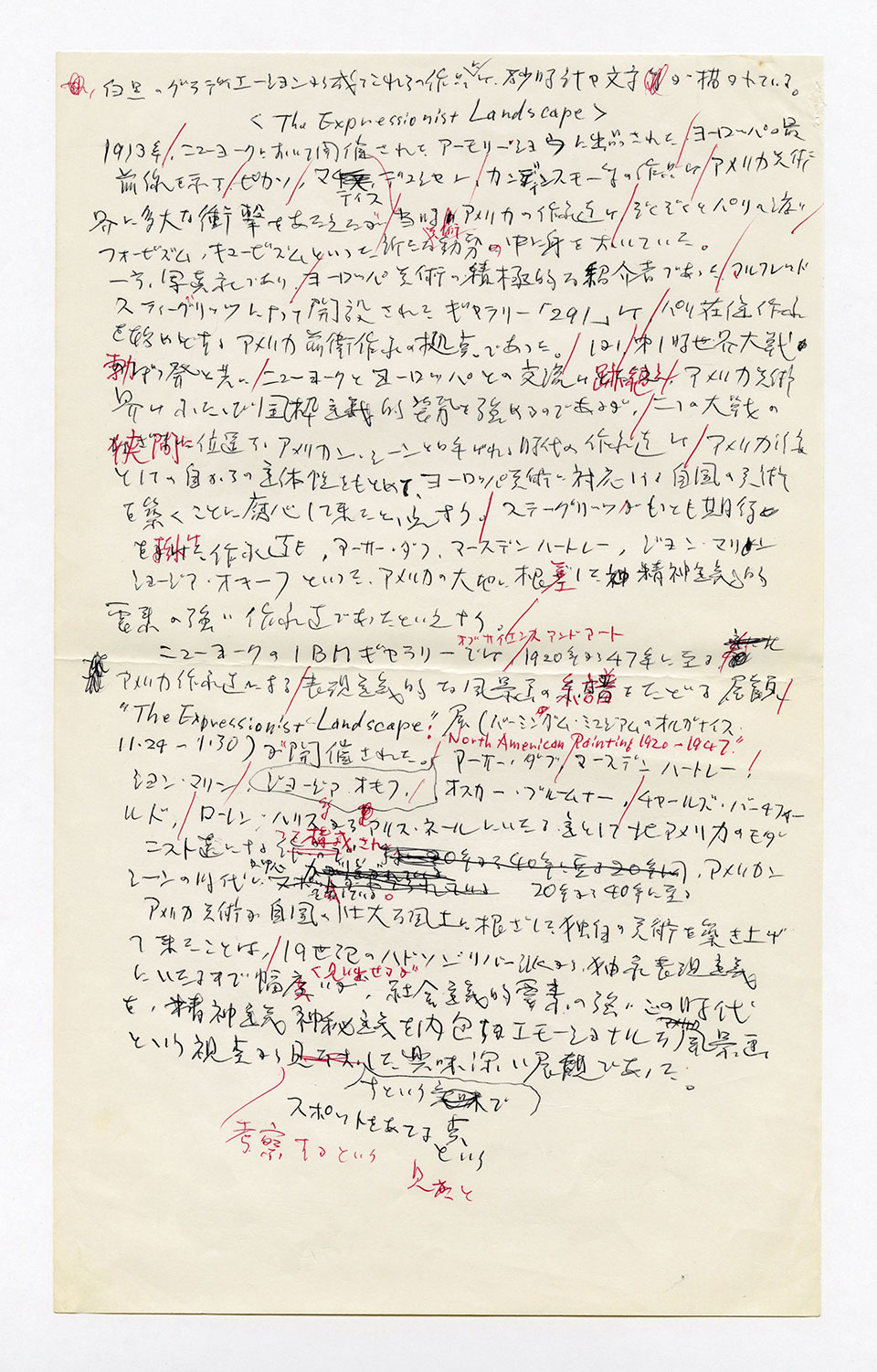 寄稿文, 芸術新潮 ワールド・スナップ欄 1988年2月号