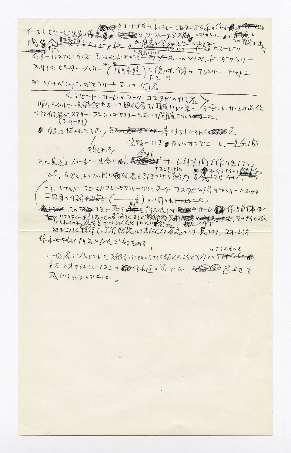 寄稿文, 芸術新潮 ワールド・スナップ欄 1988年5月号