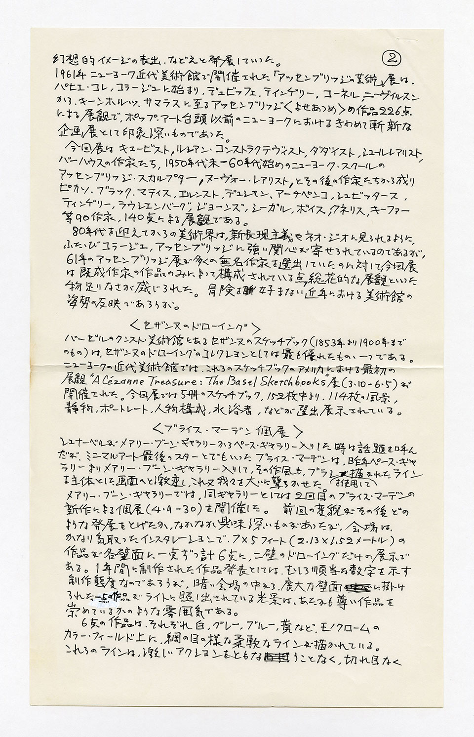 寄稿文, 芸術新潮 ワールド・スナップ欄 1988年6月号
