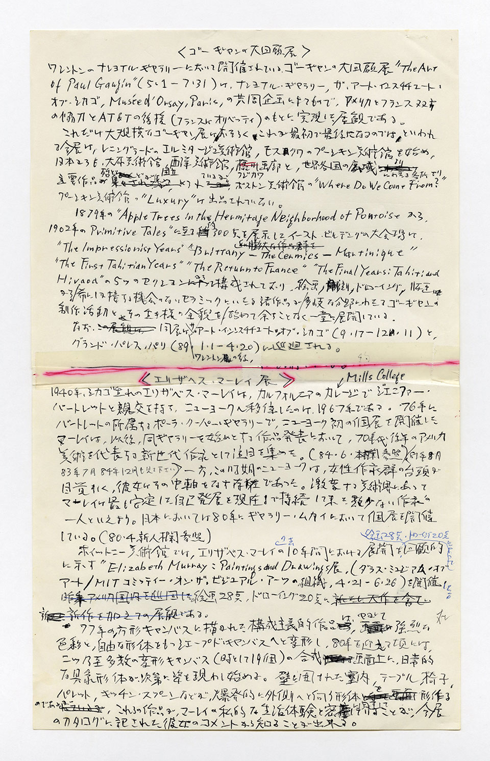 寄稿文, 芸術新潮 ワールド・スナップ欄 1988年7月号