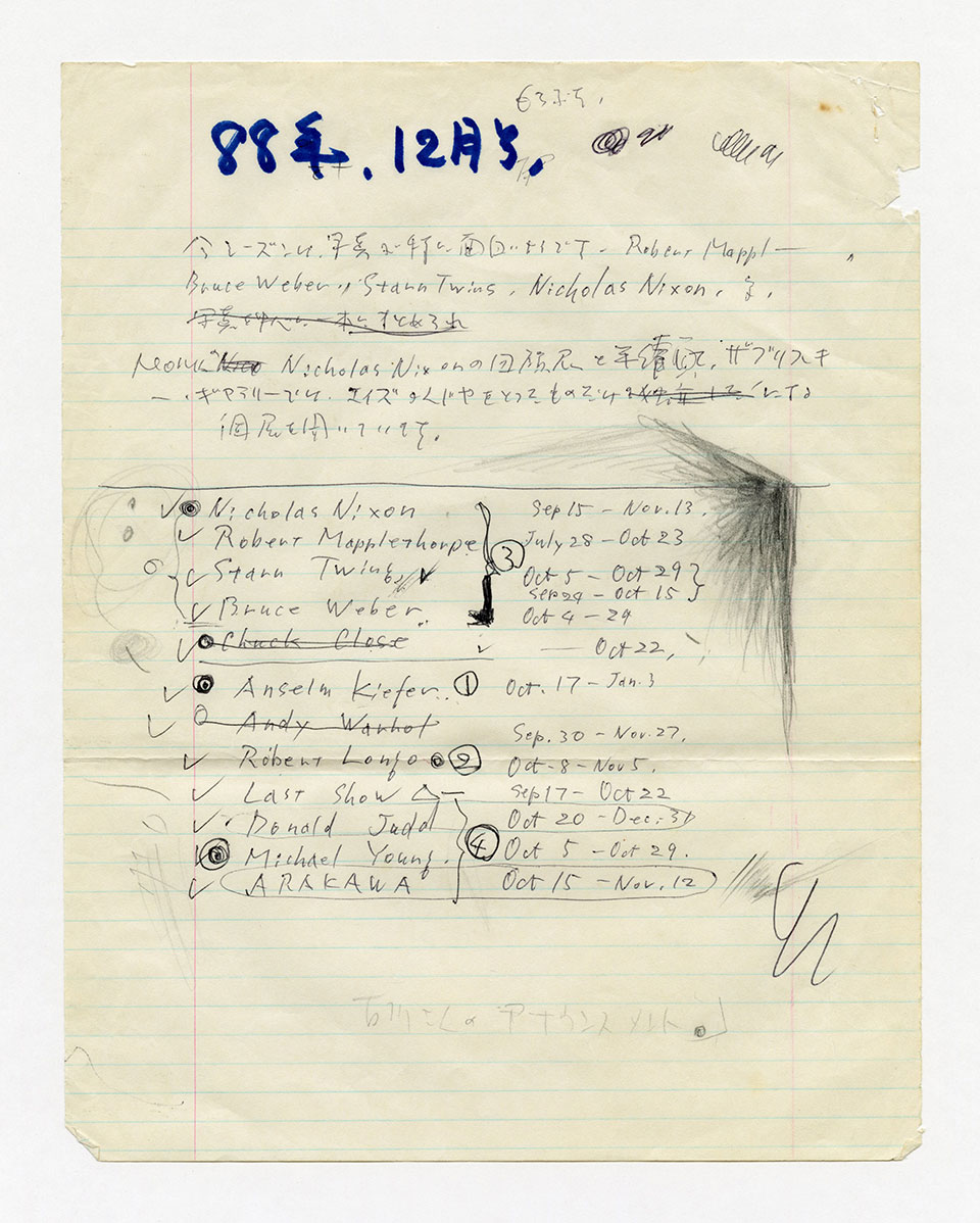 寄稿文, 芸術新潮 ワールド・スナップ欄 1988年12月号