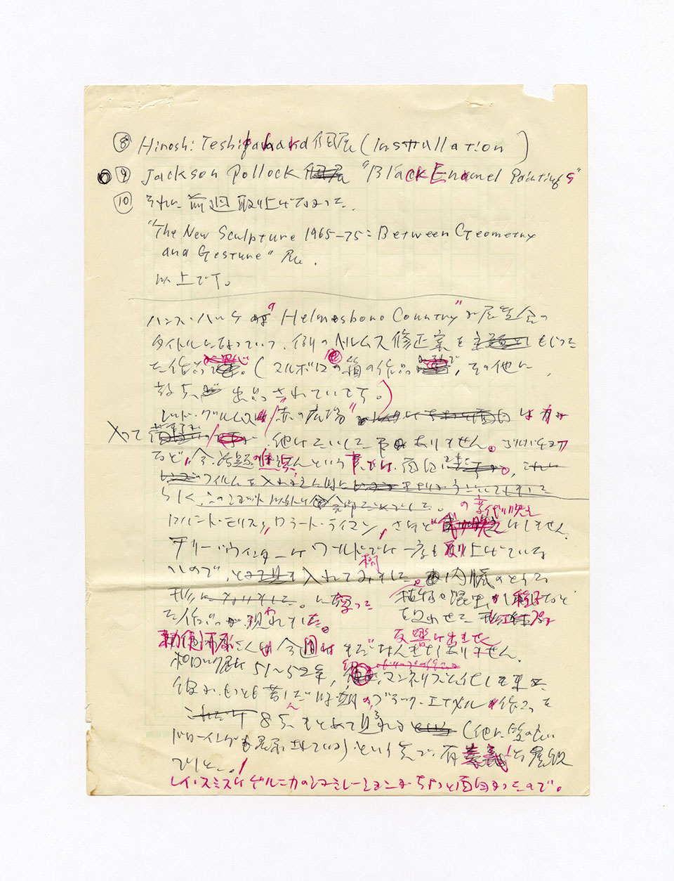 寄稿文, 芸術新潮 ワールド・スナップ欄 1990年6月号