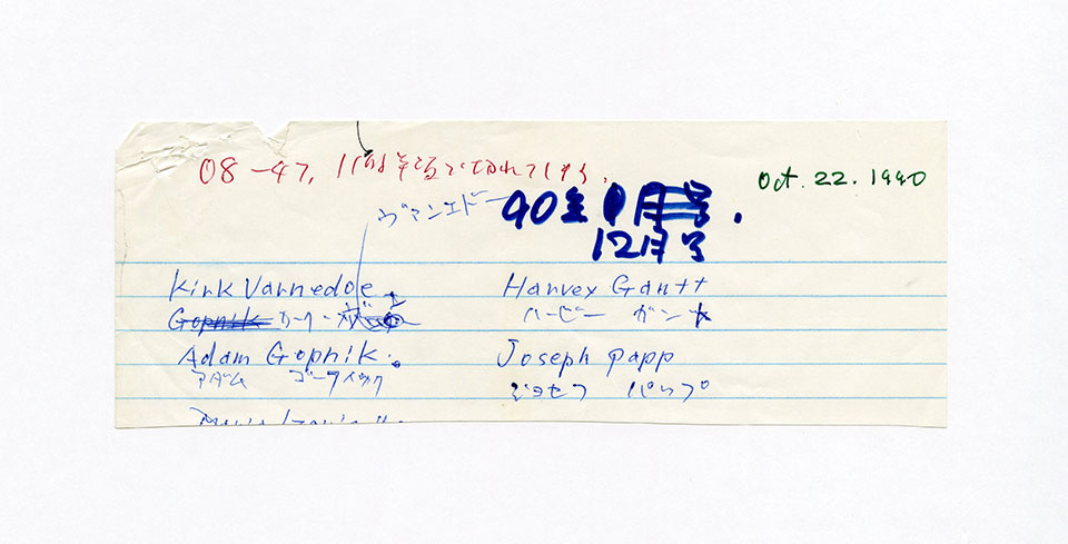 寄稿文, 芸術新潮 ワールド・スナップ欄 1990年12月号