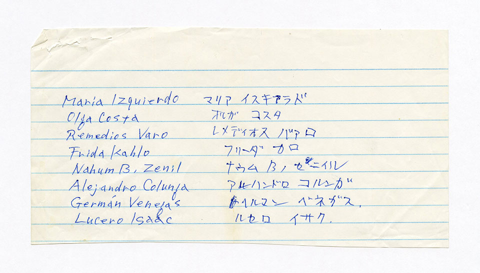 寄稿文, 芸術新潮 ワールド・スナップ欄 1990年12月号