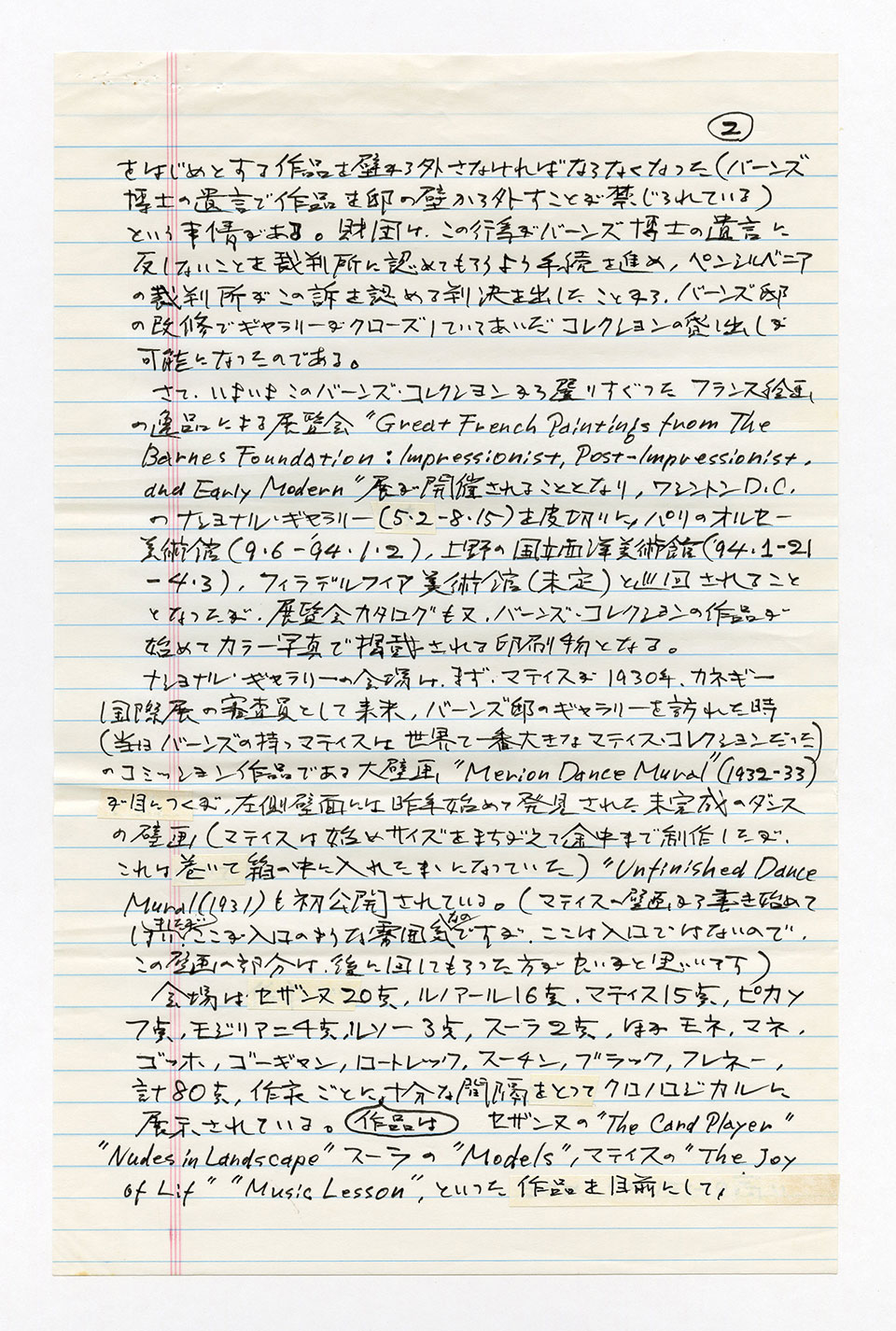 寄稿文, 芸術新潮 ワールド・スナップ欄 1993年7月号