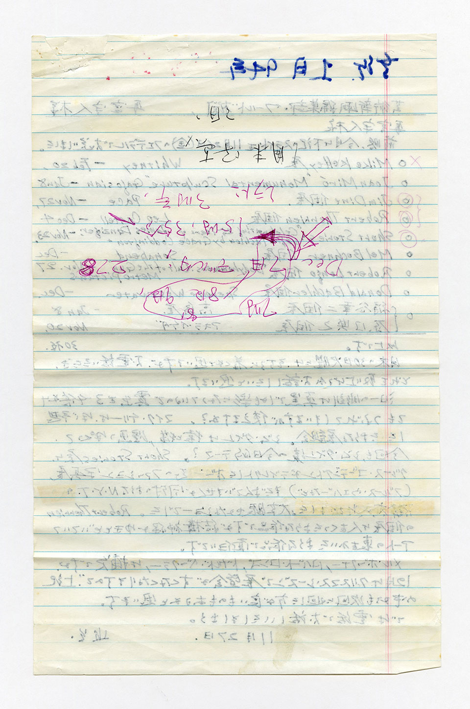 寄稿文, 芸術新潮 ワールド・スナップ欄 1994年1月号