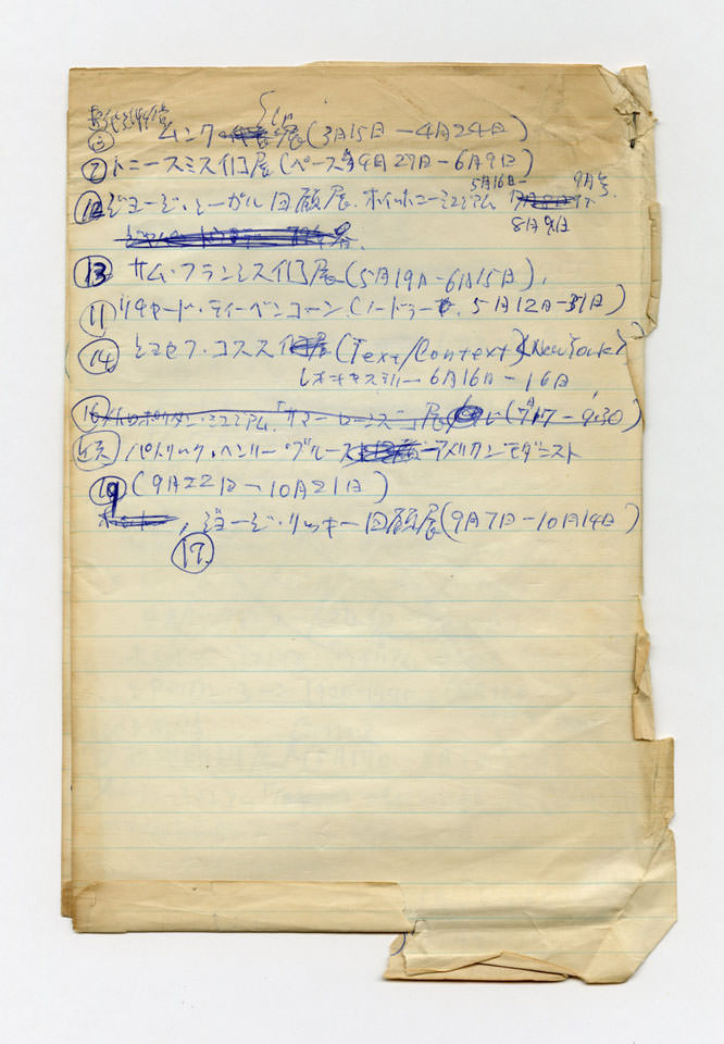 寄稿文, 美術手帖　ART FOCUS　1979年12月号