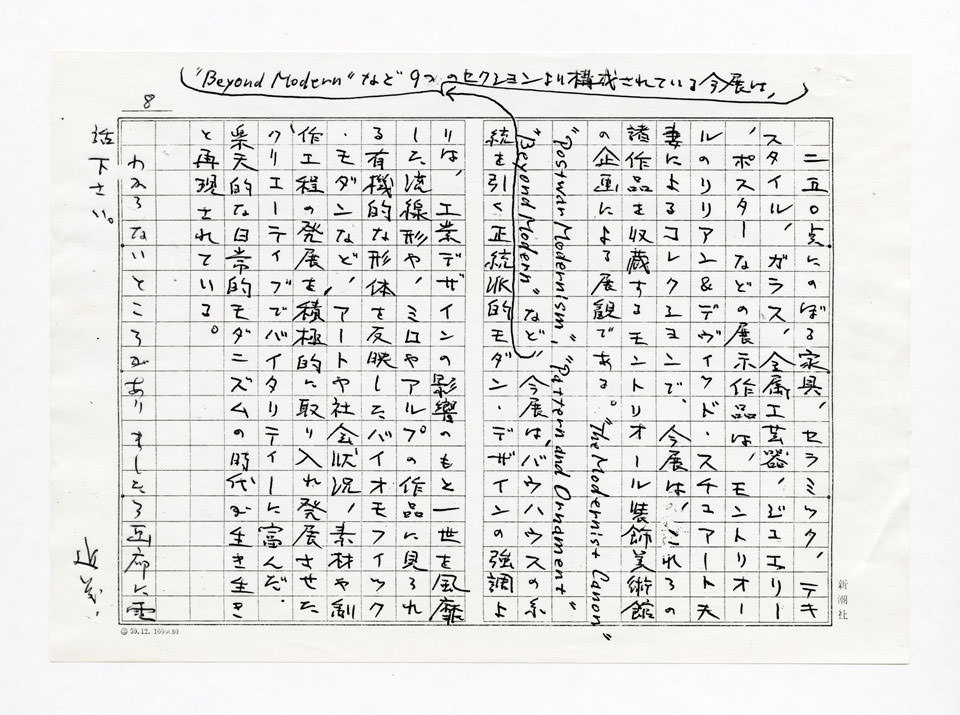 寄稿文, Prints21（21世紀版画）　MILKY WAVE　1991年７月号