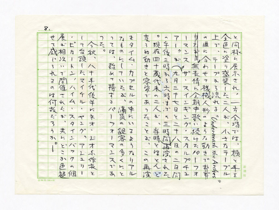 寄稿文, Prints21（21世紀版画）　MILKY WAVE　1991年12月合併号