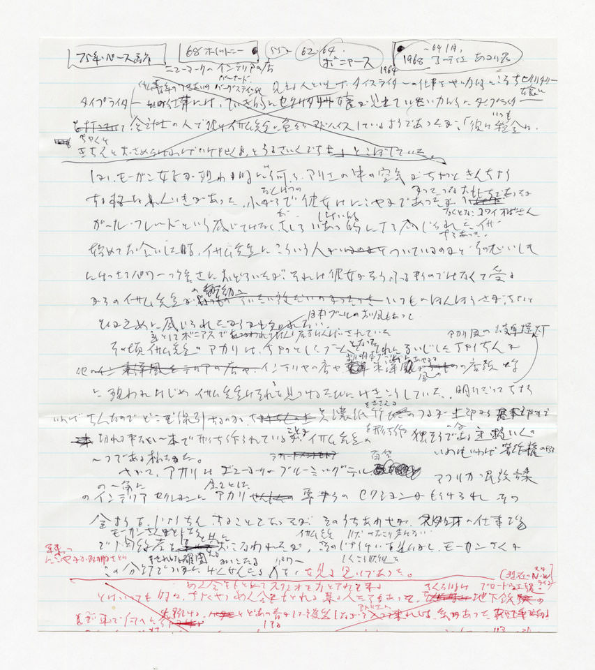 寄稿文, 芸術新潮 1968年 7月号 イサムノグチとの対話インタビューメモ