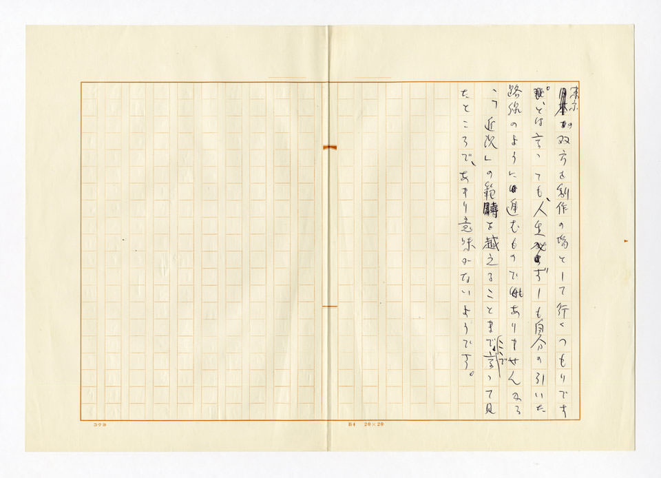 寄稿文, 「美術手帖」1974年5月号