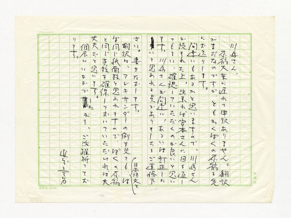 寄稿文, 川島猛展　図録（1989年8月12日-9月10日 高松市美術館）